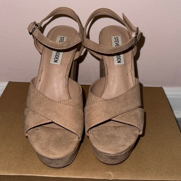 Steve Madden | Shoes | Steve Madden Nude Heels | Poshmark
